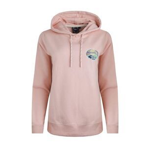 Weird Fish Womens/Ladies Kira Back Print Pull Over Hoodie / Dusty Rose